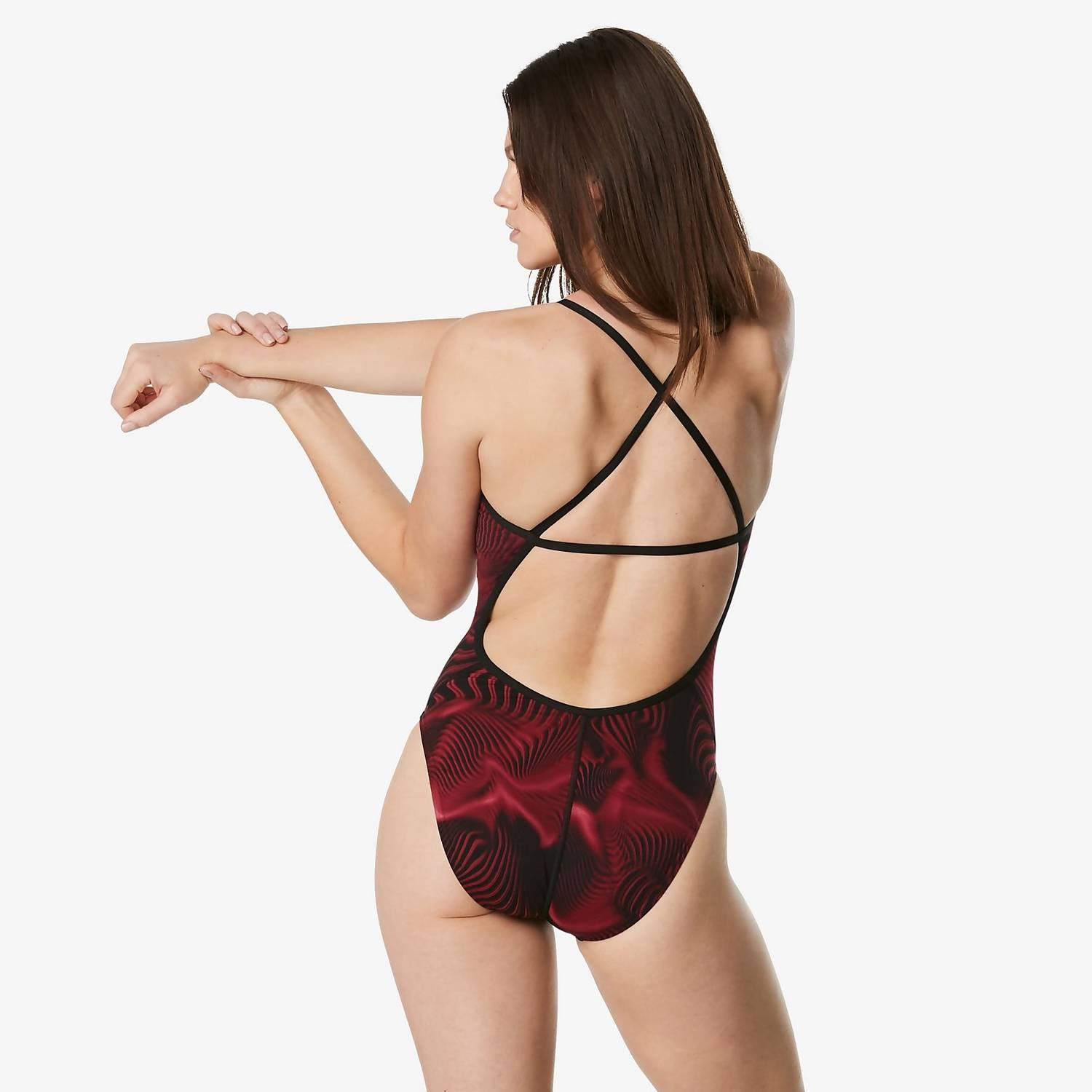 Speedo Women's Fusion Vibe Cross Back One Piece