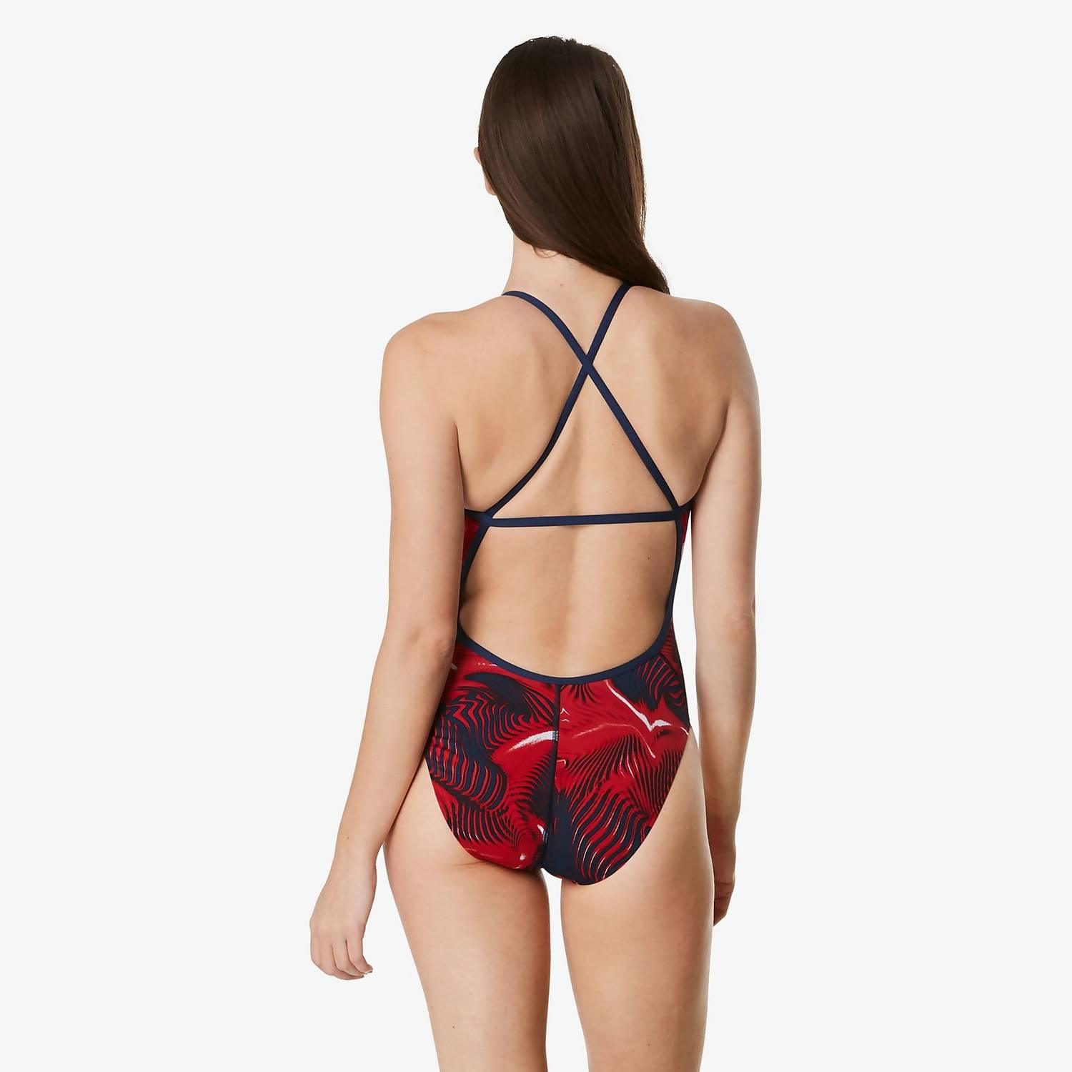 Speedo Women's Fusion Vibe Cross Back One Piece