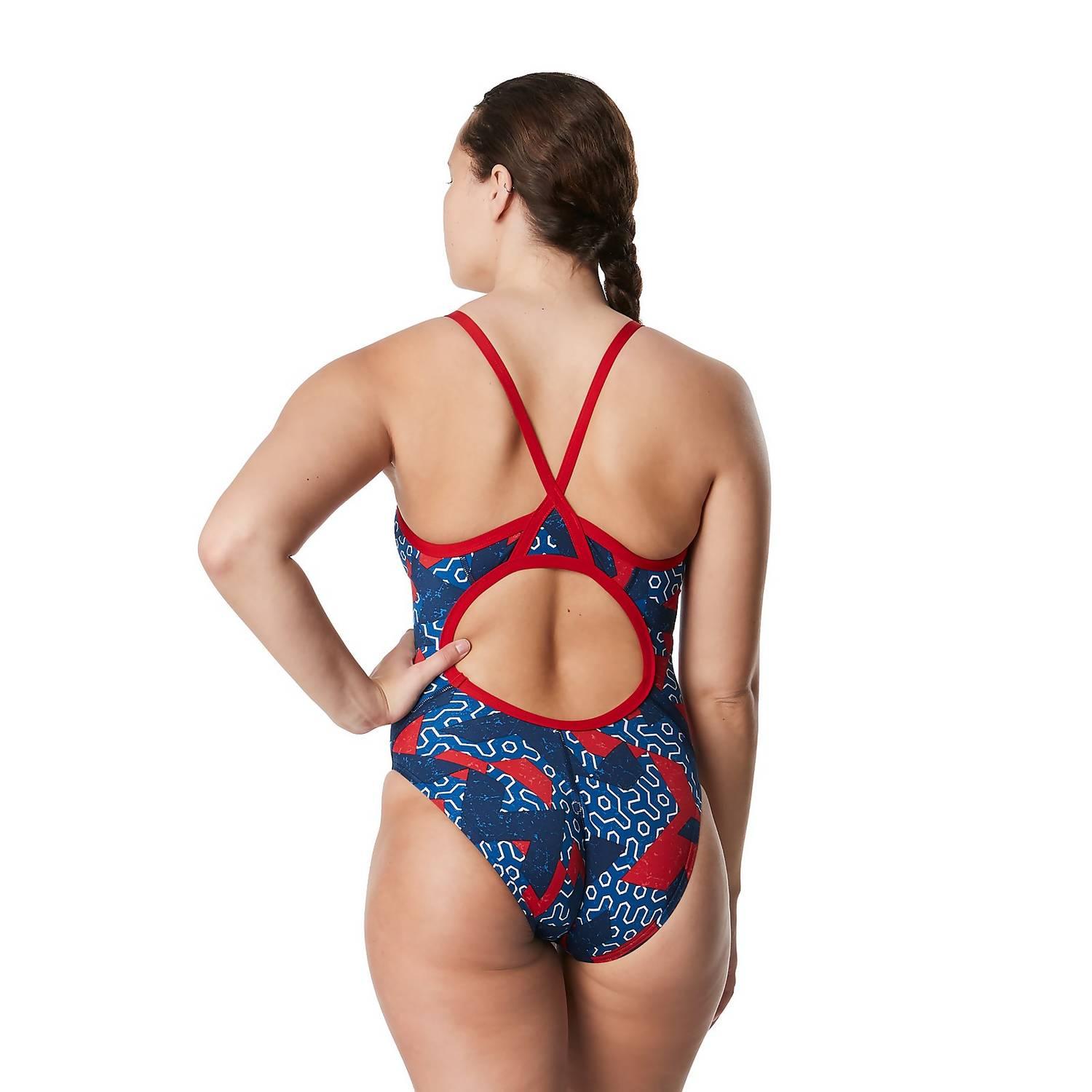 Speedo Women's Ruse Blocks Flyback One Piece