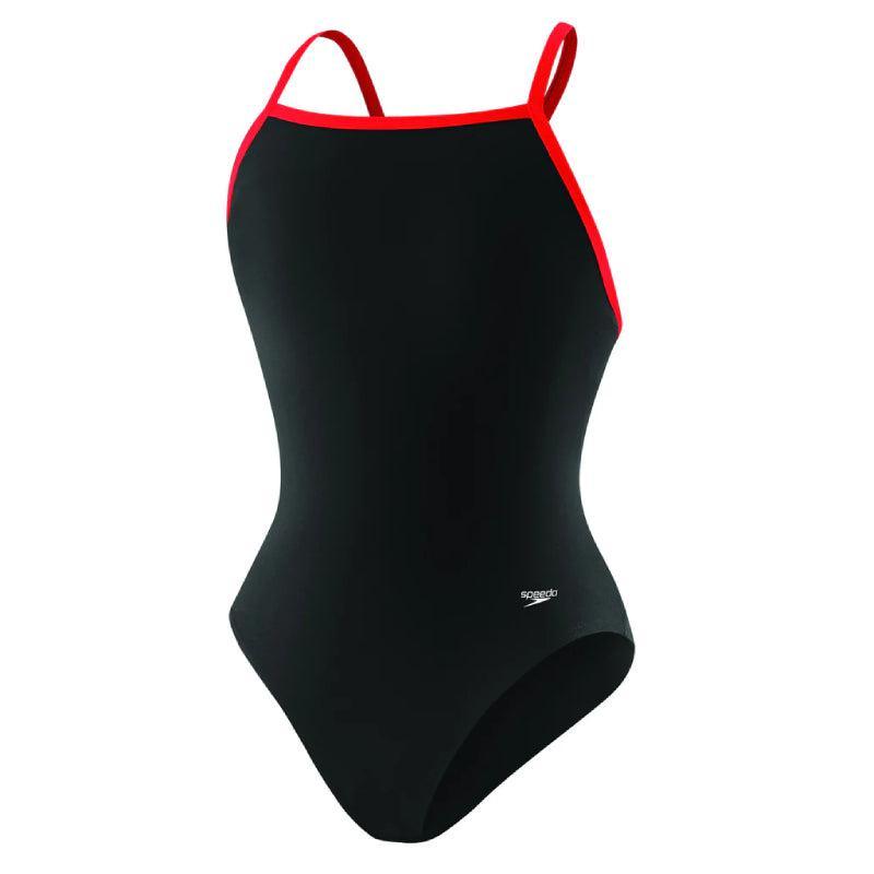 Speedo Women's Solid Flyback One Piece